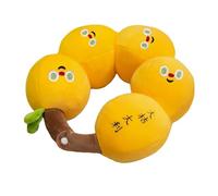 QINGNUO Adorabile Cuscino per Il Collo E Grazioso Cuscino Lombare a Forma Di Frutta - Cuscino Multifunzionale per Il Riposo a Casa, In Ufficio, In Auto E in Viaggio (Arancione)