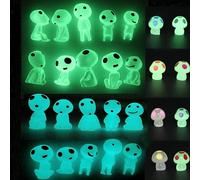 Qingo Accessori da giardino fatati Elfi per uova di Pasqua che si illuminano al buio per riempire cestini da giardino alieni in miniatura per micro paesaggi esterni status patio prato cortile kit