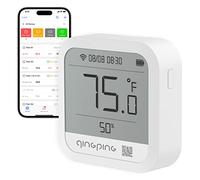 Qingping Wi-Fi Thermometer Hygrometer, Fernüberwachung über Qingping IoT, Temperatur- und Feuchtigkeitsmonitor für verschiedene Szenarien, Schnelle Alarmbenachrichtigung, Wiederaufladbares Battrey