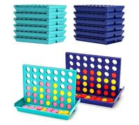 QingWing 12 Pezzi Connect 4 Mini Gioco da Tavolo, Gioco di Strategia per 2 Giocatori, Connect 4 Portatile, Giochi Educativi Ideale per Aereo, Campeggio e Famiglia