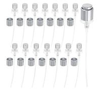 QingWing 15 Pezzi Ugelli Spray per Bottiglie di Profumo, Riutilizzabile Mini Ugello Spray, Moda Spruzzatore Pompa Profumo, per la Creazione di Profumi Fai da te e Ricariche (argento)