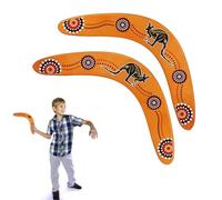QingWing 2 Pezzi Boomerang Professionale, Il Boomerang Volante in Legno a Forma di v, Forma Classica per Giochi di Lancio Bambini Adulti Bambini Sport all'Aria Aperta Giocattoli Giochi