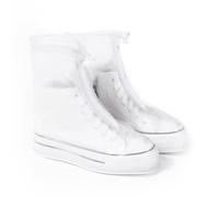 QingWing Copri Scarpe Impermeabili Pioggia, Pioggia Stivali Zip, Sovrascarpe Riutilizzabile, Copriscarpe Antipioggia, Copriscarpe Antiscivolo per Pioggia Strade Fangose