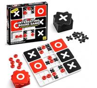 QingWing Tic Tac Toe 23 × 23 cm, Portatile Gioco Tris Croci, Tris Gioco per Famiglie e Amici Divertente e Strategico Gadget Compleanno Giochi di Puzzle
