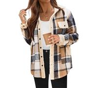 QingxingFa Giacca Foderata In Pile Teddy Bear, Giacca Teddy Bear Da Donna, Giacca Autunnale Teddy Bear Foderata In Pelliccia Da Donna (Cachi scuro,S)