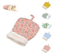 QingxingFa Sacco A Pelo Per Gatti Da Interno, Sacco A Pelo Invernale Per Gatti, 360° Caldo Semi-Chiuso Morbido Peluche Grande Sacco Per Gatti Letto Per Gatti, Sacco A Pelo Invernale Per Gatti (rosa)