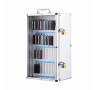 QINGYAN Armadietto For Cellulare, Armadietto For Telefono Portatile, Cassetta Di Sicurezza For Telefono Cellulare Da 36/48/60 Slot Con Maniglia, Montaggio A Parete, Ufficio(28.5x20.5x45cm)