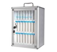 QINGYAN Armadietto For Cellulare, Cassetta Di Sicurezza For Cellulare, Scatola Porta Cellulare Con Maniglia E Serratura, Griglie 6/12/16/24/36/48/60(27.5x19.5x37.5cm)