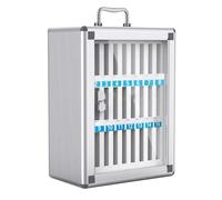 QINGYAN Armadietto For Cellulare, Scatola Porta Cellulare Con Maniglia E Serratura, Armadietto For Telefoni Cellulari For Conferenze Aziendali, Slot 6/12/16/24/36/48/60(26.3x19.5x25.1cm)