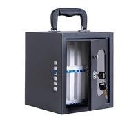 QINGYAN Cell Phone Holder, Classroom Cell Phone Lock Box, Portable Mobile Phone Locker, Wall-Mounted Storage Cabinet With Safety Lock & Handle