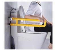 QINGYAN Maniglioni for Disabili, Barra di Sostegno Pieghevole for WC, Maniglie for Barre di Supporto for Sedili da Bagno, Impugnature con Braccio di Sostegno Ribaltabile(75cm)