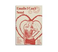 QINGYANG Sabrina Carpenter Emails I Can't SendAlbum Cover Poster Stampa HD Stanza Estetica Art Musica Poster Immagine di Vita Foto Camera da Letto Decorazione da Parete Art40x60 cm Senza Cornice Stile