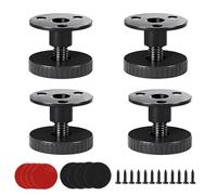 QINGYIWL 4 Pezzi Piedini Regolabili per Mobili 27-40mm, Regolabile Piedi dell'Apparecchio, Piedini per Mobili, Nessuna Perforazione, Piedi di Sostegno Livellamento Resistenti ai Graffi