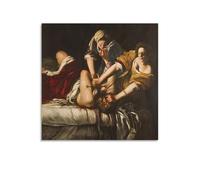 QINGYUAN Artemisia Gentileschi Judith Decapitazione Oloferne Poster decorativo da parete per soggiorno e camera da letto (50 x 50 cm)