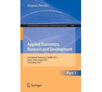 Qingyuan Zhou Applied Economics, Business and Development (Tascabile)