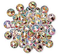 QINGZHUO-50 pcs cartoon series European and American style animal graffiti stickers in front of the window decorative stickers