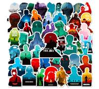 Qingzhuo-50 Various Faceless Stickers Landscape Graffiti Decorative
