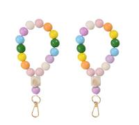 QINGZY Cordino per Cellulare con Perline, Laccio Decorativo per Telefono con Ciondolo, Cinturino da Polso Anti-Smarrimento, Catena Charm di Legno per Donna Ragazze, Accessorio Moda Smartphone