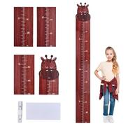 QINGZY Metro da Parete in Legno per Bambini, Righello di Misurazione Altezza 70-170cm, Grafico Crescita del Bambino, Decorazione Cameretta Neonato, Ragazzi e Ragazze, Idea Regalo Nascita