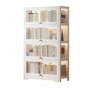 Qinhaixi Armadio per display acrilico, spazio semplice e grande, vetrina trasparente per la porta trasparente, libreria per bambini a prova di polvere, pavimento (dimensioni: 80x139cm/31.4x54.7)