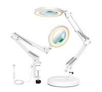 Qinhaixi Distanza ingranditore Lucitura in Vetro LED 3 Colori Dimmettibili Dimmettibile Braccio Girevole Multifunzione Gratuita per Il Lavoro Chiuso Numpifiers da Cucire