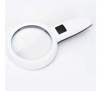 Qinhaixi Glass d'Ingrandimento Portatile HD 30 Volte con Leggero anticonfitto di allargamento LED LED LEDE