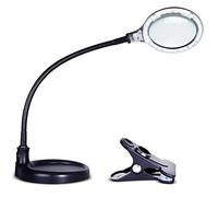 Qinhaixi Ingrandire Il Vetro di ingrandimento con Luminosa Luminosa Robusta Strumento Hardware per Morsetto Portatile per opere ravvicinate leggendo Gli ingranditori quotidiani