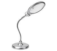 Qinhaixi Lampada d'Ingrandimento Desktop ingranditore con Luce e Mette a Mani libere Flessibili ad Alta chiarezza Base robus