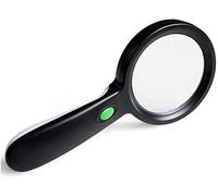 Qinhaixi Licaltificatori in Vetro ingranditore 20X Lettura Portatile Licaltatura Lente Ottica con loupe di Luce a LED per Anziani per Bambini