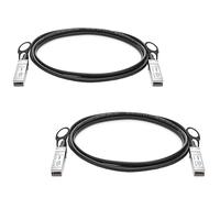 QINIYEK 10G SFP+ DAC Twinax Cable, Direct Attach Copper(DAC) Cavo passivo, Compatibile con Cisco SFP-H10GB-CU 2M, Ubiquiti UniFi, Supermicro, Netgear, Mikrotik,2 Metri (6,5 Piedi) -2 Pezzi