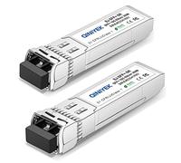QINIYEK 10GBase-SR SFP+ Transceiver,10G Multimode SFP+ LC Module,850nm MMF,Fino a 300 m,Compatibile con Cisco SFP-10G-SR,Ubiquiti UF-MM-10G,Fortinet,Mikrotik,Netgear,Supermicro (Confezione da 2)