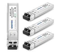 QINIYEK 10GBase-SR SFP+ Transceiver,10G Multimode SFP+ LC Module,850nm MMF,Fino a 300 m,Compatibile con Cisco SFP-10G-SR,Ubiquiti UF-MM-10G,Fortinet,Mikrotik,Netgear,Supermicro (Confezione da 4)