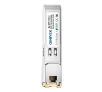 QINIYEK Ricetrasmettitore 10GBase-T SFP+,ricetrasmettitore in Rame 10G SFP+ RJ45,Compatibile per Cisco SFP-10G-TS,Ubiquiti UniFi UF-RJ45-10G,Mikrotik,Fortinet,Supermicro,Fino a 30 m (Confezione da 1)