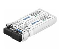 QINIYEK Una coppia 10G BIDI SFP+ modulo in fibra monomodale, SFP+ LC LR 1270nm 1330nm, LC Simplex per Cisco SFP-10G-BXD-I (1330nm-TX/1270nm-RX) / SFP-10G-BXU-I (1270nm-TX/1330nm-RX),10KM, with DDM