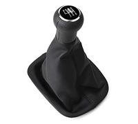 QINKO 5 6 marce pomello del cambio per auto leva del cambio leva del cambio cuffia copri bagagliaio adatto per VW Passat B5 1998-2004 pallamano in legno-6_Speed_Black