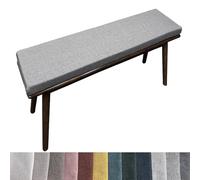 QINLIQIN Cuscino su Misura Comodo, Durevole e Realizzato 30x65cm Grigio | Cuscini Per Panca Da Interno Rivestimento Lavabile, Base Antiscivolo Per Mobili Da Interni Esterni, Giardino