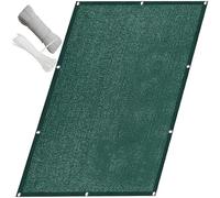 QINLIQIN Telo Ombreggiante 130 x 200 cm Schermo per Privacy del Balcone Privacy Frangivento Protezione UV Facile da Pulire per Giardino Terrazza, Verde Scuro