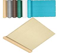 QINLIQIN Telone con Occhielli 120 x 425 cm Rete Ombreggiante da Giardino Protezione Solare e Traspirabilità Facile da Pulire per Giardino Esterno, Color Crema
