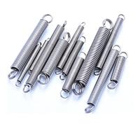 Qinlu-Molla compressa elicoidale 304 Acciaio inossidabile Acciaio inossidabile Bobina a molla Diametro diametro 1.0 Gancio ad anello Molla di tensione, progetti fai-da-te(60mm (5Pcs),12mm)