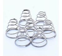 Qinlu-Molla compressa elicoidale 5pcs 304 304 in acciaio inox conico conico Compressione a molla a molla a molla conico pressostato a molla diametro diametro 0.8mm, progetti fai-da-te(0.8x7-13x14x7mm)