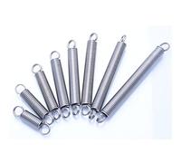Qinlu-Molla compressa elicoidale Diametro del filo 1.0mm Diametro esterno Diametro esterno 6mm Anello Gancio Tension Molla Coil Extension Purny Spring Spring Molla, progetti fai-da-te(70mm (1Pcs))