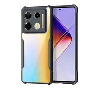 QINOUK Cover per Infinix Note 40 Pro 5G, [Protezione Airbag] Retro in PC Trasparente + Telaio in TPU Morbido, Cover Protettiva Antigraffio