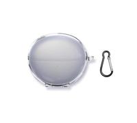 QINOUK Custodia per Huawei FreeClip, [Antigraffio] Custodia Protettiva in TPU Morbido con Clip a Forma di D, Custodia Trasparente per Huawei FreeClip-Trasparente