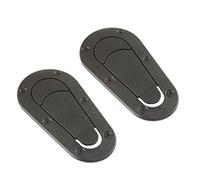 QINQIN LUQIQI Adatto per Tutti Gli Autoadesivo in Fibra di Carbonio per Auto per Il Cappuccio Lock Racing Bonnet Decorative Hood Scoop Stickers (Color : Matt Black)
