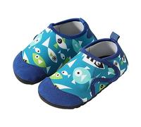 QINQNC Kids Water Shoes for Boys Girls, Toddler Beach Swim Pool Surfing Shoes Quicking Dry Non Slip Socks, Children Barefoot Skin Water Socks,Lightweight for Swimming Sport Wide Fit (B, 22 Infant)