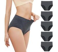 QINQNC Mini Shorts Personalised Underwear for Women Bikini da Donna a Vita Alta a Vita Bassa da Donna Traspirante Women Briefs Spandex Underwear (Dark Gray, XS)