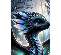 QINRUBB 5D DIY Dragon Diamond Painting Kits, Full Drill Dreamland Diamond Art Painting Kits for Adults Beginners, DIY 5D Fantasy Painting by Numbers Diamond Art Kits for Home Fashion Decor 30x40cm
