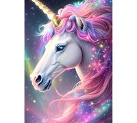 QINRUBB 5D DIY Unicorn Diamond Painting Kits, Full Drill Rainbow Diamond Art Painting Kits for Adults Beginners, DIY 5D Dreamland Painting by Numbers Diamond Art Kits for Home Fashion Decor 30x40cm