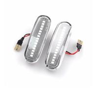 QINSHU Car Laterale Indicatore Indicatori Direzione Dinamici LED Laterali Per Punto Per Doblo Per Fiorino Per Grande Per Punto Per Idea Per Multiple(Dynamic Smoked Black)