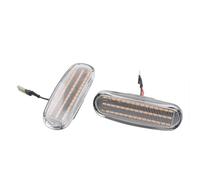 QINSHU Car Laterale Indicatore Posizione Laterale Dinamica LED Per Fiat Per Panda 169 Per Grande Per Punto Per Multipla Per Doblò Per Fiorino Per Linea Per Idea Per Stilo(Crystal Lens)